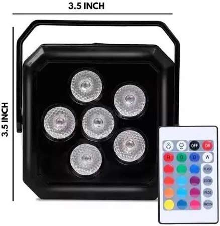 6 colour led disco light
