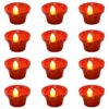 Water Sensor LED Diya (Pack of 12) – Decorative Light for Diwali- Electric Water Diya