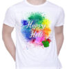 Holi Graphic Printed T-Shirt for Unisex Happy Holi Tshirt